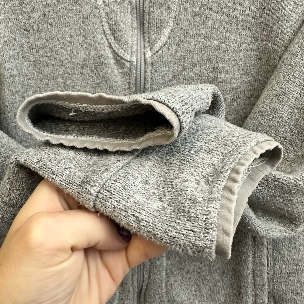 The North Face Women's Gray Full Zip Fleece Jacket Size Medium - Picture 3 of 8